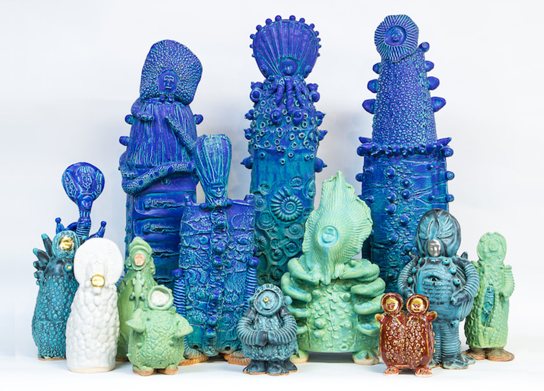 Ceramic sculptures by Rick Van Dyke