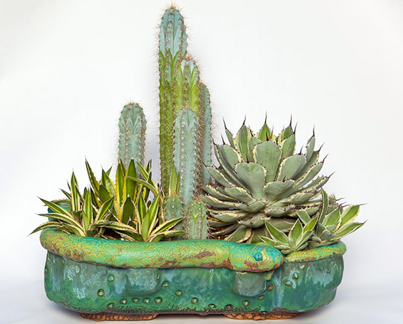 Handmade ceramic succulent planter